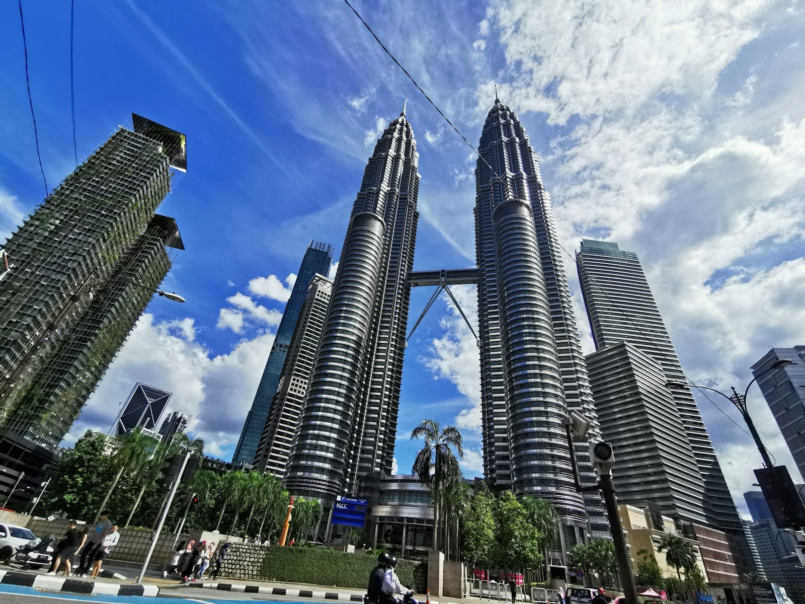 The Petronas Twin Towers in Kuala Lumpur